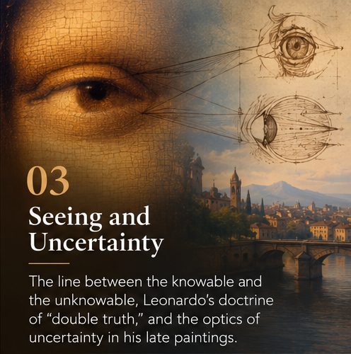 DaVinci Masterclass Lesson 3: Seeing and Uncertainty — Leonardo da Vinci’s approach to observation, optics and the limits of knowledge